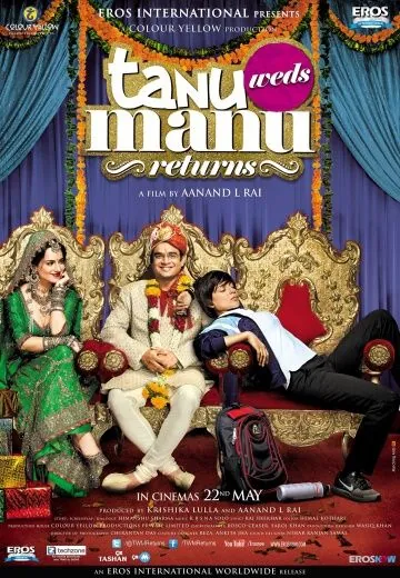 Свадьба Тану и Ману. Возвращение / Tanu Weds Manu Returns (2015) фильм скачать через торрент в хорошем качестве