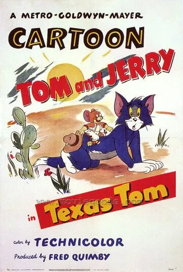 Том-ковбой / Texas Tom (1950) мультфильм скачать через торрент в хорошем качестве