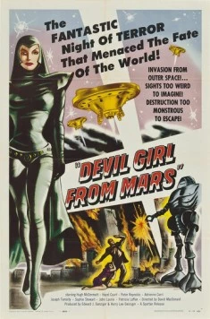 Дьяволица с Марса / Devil Girl from Mars (1954) фильм скачать через торрент в хорошем качестве